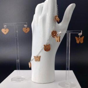 Parure 5 charms Orecchino perno | Anime Artigianali