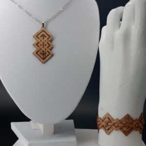 Parure collana e bracciale Intreccio | Anime Artigianali