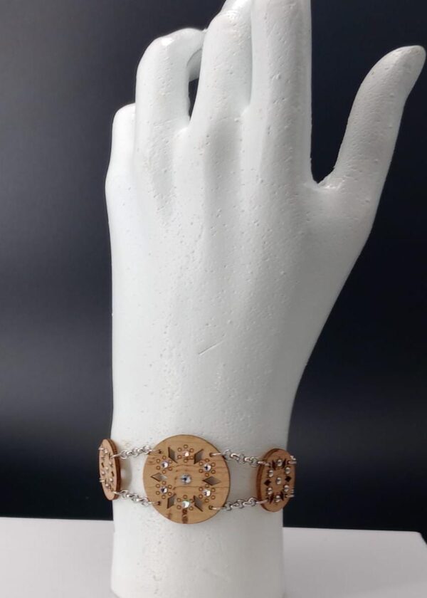 Bracciale Gioiello naturale bianco | Anime Artigianali