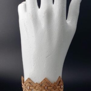Bracciale Intreccio naturale bianco | Anime Artigianali