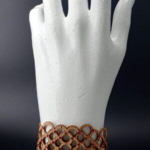 Bracciale Lam brillantinato rosso | Anime Artigianali