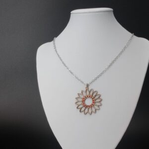 Collana Elisa brillantinato rosso | Anime Artigianali