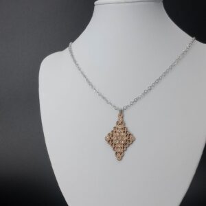 Collana fede sarda naturale bianco | Anime Artigianali