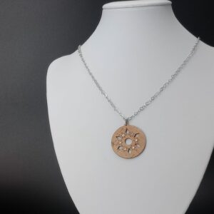 Collana gioiello naturale bianco | Anime Artigianali