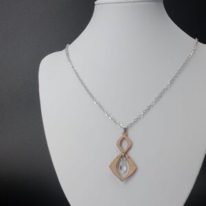 Collana Infinity naturale bianco | Anime Artigianali
