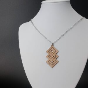 Collana intreccio naturale bianco | Anime Artigianali