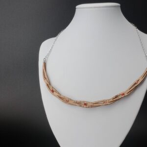 Collana Teti naturale rosso | Anime Artigianali